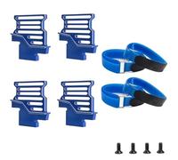 MGHGFYTAS Accessoires Voitures RC Compatible avec TRAXXAS 1/6 pour XRT 8S RC, Pièces De Voiture, Accessoires en Métal, Grand Support De Batterie, Maintien avec Sangle De Batterie(Blue)