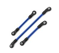 MGHGFYTAS Accessoires Voitures RC Compatible avec TRAXXAS 8140R pour TRX4 8140 RC, Pièces De Modification De Mise À Niveau De Voiture, Accessoires Tige De Direction en Métal 117mm 60mm 63mm(Blue)