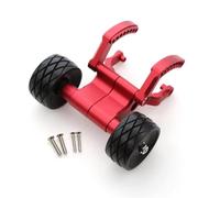 MGHGFYTAS Accessoires Voitures RC Compatible avec Traxxas pour E-revo 1/10 RC Camion Voiture Mise À Niveau Pièces De Modification Accessoires Barre De Roue en Métal(Red)