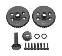 MGHGFYTAS Accessoires Voitures RC Compatible avec Traxxas pour Slash 4x4 pour Stampede pour Rustler HQ727 Pièces Engrenage Différentiel en Acier Ensemble D'engrenages De Sortie 13T 37T 6882 5379