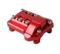 MGHGFYTAS Accessoires Voitures RC Compatible avec Traxxas pour TRX-4 1/10 RC Crawler Car Upgrade Parts Accessories Couvercle D'essieu Avant Et Arrière en Aluminium(Red)