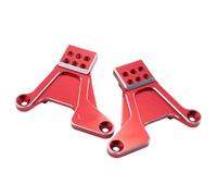 MGHGFYTAS Accessoires Voitures RC Compatible avec Traxxas pour TRX-4 1/10 RC Crawler Cars, Pièces De Suspension Avant Et Arrière Réglables en Alliage D'aluminium, Tours D'amortisseurs(Red)