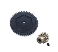 MGHGFYTAS Accessoires Voitures RC Compatible avec Traxxas pour TRX4 pour Defender pour Bronco K5 pour TRX6 1/10 Pièces De Voiture RC en Acier 45T Engrenage Droit 8053 11T Engrenage Moteur 6747