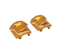 MGHGFYTAS Accessoires Voitures RC Compatible avec TRAXXAS pour TRX4 pour TRX6 R1001 R1002 R1003 1/10 RC, Pièces De Mise À Niveau De Voiture, Accessoires, Couvercles D'essieux Avant Et Arrière(Yellow)