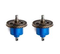 MGHGFYTAS Accessoires Voitures RC Compatible avec Traxxas pour VXL pour Stampede pour Rustler pour Remo HQ727 1/10 RC, Accessoires De Pièces De Voiture, Différentiel Avant Et Arrière en Métal(Blue)