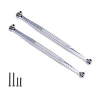 MGHGFYTAS Accessoires Voitures RC Compatible avec TRAXXAS pour X-MAXX pour WideMaxx 8S 1/5 1/6 RC Pièces D'amélioration pour Voiture Accessoires 2 Pièces Biellettes De Direction Métalliques(Silver)