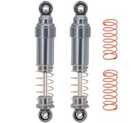 MGHGFYTAS Accessoires Voitures RC Compatible avec TRX4M pour Bronco pour Defender 1/18 RC Car Parts : Amortisseurs Gros Alésage 52 Mm en Aluminium CNC avec Remplissage D'huile(Gray)