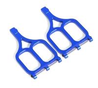 MGHGFYTAS Accessoires Voitures RC Compatible avec Trxs pour E-maxx 1/10 RC Pièces De Mise À Niveau De Voiture Accessoires Métal Avant Arrière Supérieur Ensemble De Bras De Suspension Inférieur(Blue)