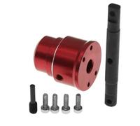 MGHGFYTAS Accessoires Voitures RC Compatible avec TRXS pour Summit 1/10 RC Amélioration Et Modification De La Voiture Pièces Et Accessoires Différentiel Autobloquant en Métal(Red)