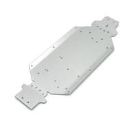 MGHGFYTAS Accessoires Voitures RC Compatible avec Wltoys 1/14 144010 144001 144002 RC Voiture Mise À Niveau Pièces De Rechange Accessoires Plaque De Base De Rénovation en Métal(Silver)