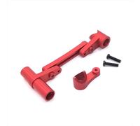 MGHGFYTAS Accessoires Voitures RC Compatible avec WLtoys 104009 12401 12402 12403 12404 12409 RC Pièces De Rechange pour Voitures Accessoires Groupe De Direction en Métal(Red)