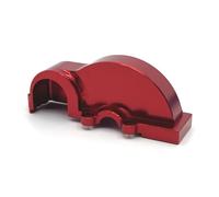 MGHGFYTAS Accessoires Voitures RC Compatible avec WLtoys 124006 12423 12427 12428 12429 1/12 RC Modification De Mise À Niveau De Voiture Pièces Accessoires Couvercle D'engrenage en Métal(Red)