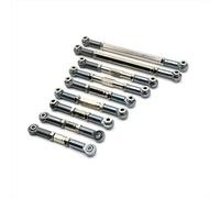 MGHGFYTAS Accessoires Voitures RC Compatible avec WLtoys 12429 1/12 RC Voiture Mise À Niveau Pièces De Rechange Accessoires Tige De Traction en Métal Ensemble De Tiges De Direction(Gray)