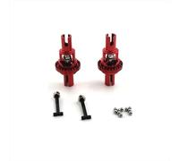 MGHGFYTAS Accessoires Voitures RC Compatible avec WLtoys 284161 284010 K989 K969 K979 P929 P939 1/28 RC, Pièces De Mise À Niveau De Voiture, Accessoires Différentiel Avant Et Arrière en Métal(Red)