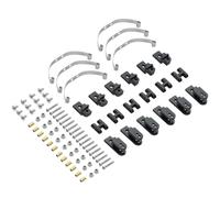 MGHGFYTAS Accessoires Voitures RC Compatible avec WPL B16 B36 pour JJRC Q60 Q63 Q75 1/16 RC Voiture Pièces Upgrade Acier Amortisseur Suspension(Black)