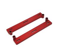 MGHGFYTAS Accessoires Voitures RC Compatible avec WPL C64 1/16 RC Camion De Voiture sur Chenilles pour La Mise À Niveau du pour Buggy Pièces Accessoires Plaques Latérales en Métal Pédale(Red)