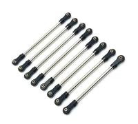 MGHGFYTAS Accessoires Voitures RC Compatible avec YIKONG YK4106 1/10 RC Crawler Car Pièces De Rechange Et Accessoires 8 Pièces Biellette De Traction en Métal(Black)