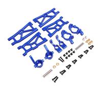 MGHGFYTAS Accessoires Voitures RC Compatible avec ZD pour Racing DBX-10 1/10 Pièces De Modification pour Voiture Télécommandée, Culbuteur Métallique, Coupelle De Direction, Lot De 5 Pièces(Blue)