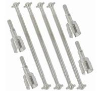 MGHGFYTAS Arbre Transmission Rc Compatible avec Redcat pour Volcano Pièces De Voitures Télécommandées 4 Jeux D'essieux De Roue Avant Et Arrière en Acier Inoxydable De 90 Mm 08029 02033(Silver)