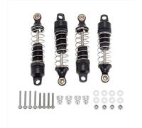 MGHGFYTAS Compatible avec Losi pour Mini-T Stadium 1/18 RC Car Truck Upgrade Parts 4Pcs Amortisseurs Avant Arrière en Métal pour Amortisseurs À Ressort RC Amortisseurs(Black)