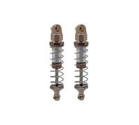 MGHGFYTAS Compatible avec MJX pour Hyper Go H12Y 1/12 RC Pièces De Mise À Niveau De Voiture sur Chenilles Accessoires 2pcs Amortisseur D'huile Métallique RC Amortisseurs(Gray)