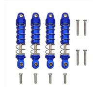 MGHGFYTAS Compatible avec TRX-4M 1/18 Rc L'amortisseur D'alliage D'aluminium des Pièces D'accessoires De Mise À Niveau De Voiture Peut Être Rempli D'huile RC Amortisseurs(Blue)