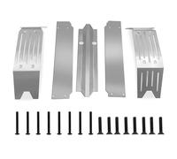 MGHGFYTAS RC Voiture Parts pour Traxxas 1/5 pour X-Maxx 6S 8S RC pour Buggy Truck Pièces De Mise À Niveau en Acier Inoxydable pour Châssis Armor Skid Plate Guard Protect Set