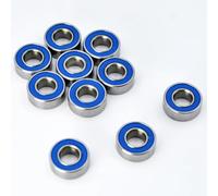 MGHGFYTAS Voiture rc Pieces Compatible avec 1/10 Voiture Télécommandée Pièces Amélioration Caoutchouc Roulements Étanches MR115 2RS 5x11x4mm