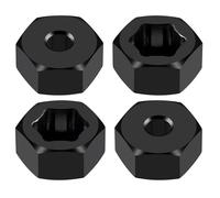 MGHGFYTAS Voiture rc Pieces Compatible avec Les Pièces De Mise À Niveau Voiture RC 1/16, 4, Moyeu Roue Hexagonale en Alliage D'aluminium 7mm 12mm, Adaptateurs Étendus 6mm/12mm, Conversion(6mm)