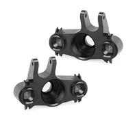 MGHGFYTAS Voiture rc Pieces Compatible avec Traxxas pour E-MAXX pour T-MAXX pour Revo 3. pour Slayer pour Summit 4x4 1/10 RC Pièces De Voiture en Métal Support D'essieu Avant Arrière 5334(Black)
