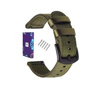 MGHN 18 20 22 24 Mm Bracelet De Montre Bracelet De L'OTAN Bracelet De Montre en Toile Bracelet De Montre en Nylon (Bracelet De Montre LoopWatch Pins Watch Case) (Color : Green, Size : 24mm)