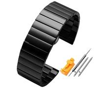 MGHN Bracelet de montre en acier inoxydable 28mm, grande taille, Bracelet de remplacement for hommes(C-black)
