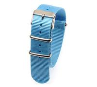 MGHN Bracelet NATO Bracelet Bracelet 18mm 20 mm 22mm de Rechange Bracelet Stripe Montre Accessoires (Band Color : Light Blue, Band Width : 18mm)
