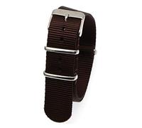 MGHN Bracelet NATO Bracelet Bracelet 18mm 20 mm 22mm de Rechange Bracelet Stripe Montre Accessoires (Band Color : Brown, Band Width : 20mm)
