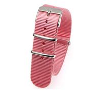 MGHN Bracelet NATO Bracelet Bracelet 18mm 20 mm 22mm de Rechange Bracelet Stripe Montre Accessoires (Band Color : Pink, Band Width : 18mm)