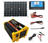 Générateur De Panneaux Solaires - Kit De Panneaux Solaires avec Onduleur 6000 W | Module PV Monocristallin À Haut Rendement pour La Maison, Les Camping-Cars Et Autres Applications Hors Réseau