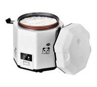 MGHRUE Mini Cuiseur À Riz Panda avec Bol en Céramique, 4 Fonctions De Cuisson du Riz, 4 Fonctions Multicuiseur, Affichage LED