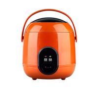 MGHRUE Mini Cuiseur À Riz pour 1 Personne, Multicuiseur De 1,2 L avec Pot À Riz Antiadhésif Amovible, Mini Cuiseur À Riz Domestique pour 1 À 2 Personnes,Orange