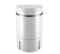 MGHRUE Mini Machine À Laver Portable, Lave-Linge Compact avec Panier De Vidange, Capacité De Lavage 4,5 Kg, pour Appartements, Camping, Dortoirs, Camping-Cars,Blanc