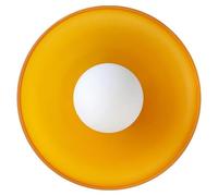 MGHRUEWH Applique Murale Nordique en Verre, Luminaire Simple Et Rond, Encastré, avec Abat-Jour en Verre, Décoration D'intérieur, Applique Murale Créative pour Chambre À Coucher, Salon,Orange,35cm