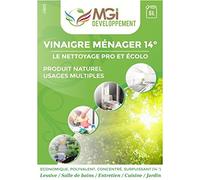 MGI DEVELOPPEMENT - 3 bidons de 5L de vinaigre blanc à 14° - Pour nettoyage - Qualité professionnelle - Nettoie, dégraisse, détartre (15 litres)