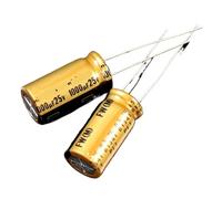 MGKJOKXMV Condensateur électrolytique Audio FW 2200 UF 35 V 16 x 25 mm, 10 pièces, Filtre amplificateur UFW1V222MHD 35 V 2200 UF