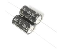 MGKJOKXMV Lot de 5 condensateurs électrolytiques à Filtre de polarisation axiale for amplificateur Haute Tension 600 V 20 uf 16 x 28 mm