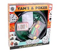 MGM GAMES - Jeu de Yam's avec Jeu de Carte et Jetons- 140019 - Matériaux de Bonne qualité - À Partir de 6 Ans