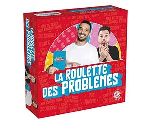MGM Games - La Roulette des Problèmes - 224 Cartes - Jeu de société - 141312-3 à 10 Joueurs - À Partir de 18 Ans Rouge