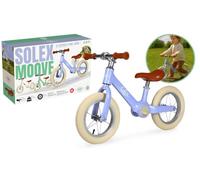 MGM Jouet -Draisienne - Solex - 119352 - Roues Libres - Violet - Lila - 30 Kg Max - Métal-12 Pouces - Vélo Enfant sans Pédales-Cadeau-Anniversaire - Equilibre - À Partir de 2 à 6 Ans