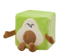 MGM Jouet - Squarepal - Avocat - Peluche Anti-Stress - 193623 - Mousse À Mémoire de Forme - Gadget - Cadeau - Fruit - Légumes - Rééducation - Anxiété - Jouet Sensoriel - À Partir de 2 Ans
