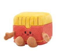 MGM Jouet - Squarepal - Frites - Peluche Anti-Stress - 193628 - Mousse À Mémoire de Forme - Gadget - Cadeau - Fast-Food - French Fries - Anxiété - Jouet Sensoriel - À Partir de 2 Ans