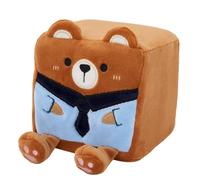 MGM Jouet - Squarepal - Ours - Peluche Anti-Stress - 193631 - Mousse À Mémoire de Forme - Gadget - Cadeau - Animaux - Rééducation - Anxiété - Jouet Sensoriel - À Partir de 2 Ans