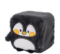 MGM Jouet - Squarepal - Pingouin - Peluche Anti-Stress - 193607 - Mousse À Mémoire de Forme - Gadget - Cadeau - Animaux - Rééducation - Anxiété - Jouet Sensoriel - À Partir de 2 Ans